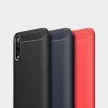 Carbon Case Flexible Samsung Galaxy A70s hátlap, tok, fekete