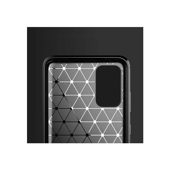 Carbon Case Flexible Samsung Galaxy S20 Ultra hátlap, tok, sötétkék