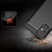 Carbon Case Flexible Samsung Galaxy S20 Ultra hátlap, tok, sötétkék