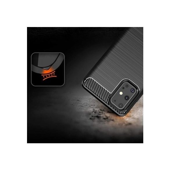 Carbon Case Flexible Samsung Galaxy S20 Ultra hátlap, tok, sötétkék