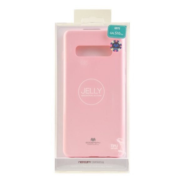 Mercury Goospery Jelly Case Samsung Galaxy S10 Plus hátlap, tok, rózsaszín