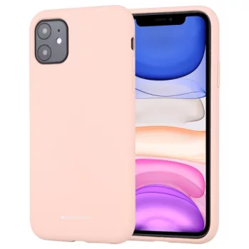   Mercury Goospery Silicone iPhone 13 Pro hátlap, tok, rózsaszín