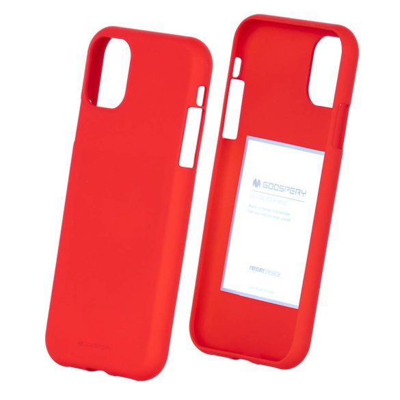 Mercury Goospery Silicone iPhone 13 Pro Max hátlap, tok, piros
