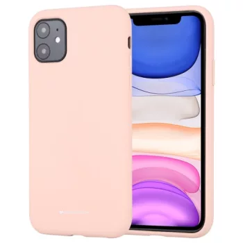  Mercury Goospery Silicone iPhone 13 Pro Max hátlap, tok, rózsaszín