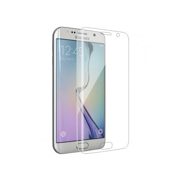 Samsung Galaxy S7 Edge kijelzővédő edzett üvegfólia (tempered glass) 9H keménységű (nem teljes kijelzős 2D sík üvegfólia), átlátszó