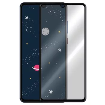   Huawei P30 Lite 5D Full Glue teljes kijelzős edzett üvegfólia (tempered glass) 9H keménységű, fekete