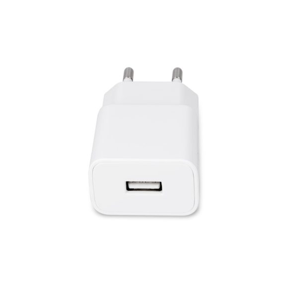 Maxlife MXTC-01 hálózati töltő adapter, 1 USB-A, gyorstöltő, 2.1A + USB-C kábel, fehér