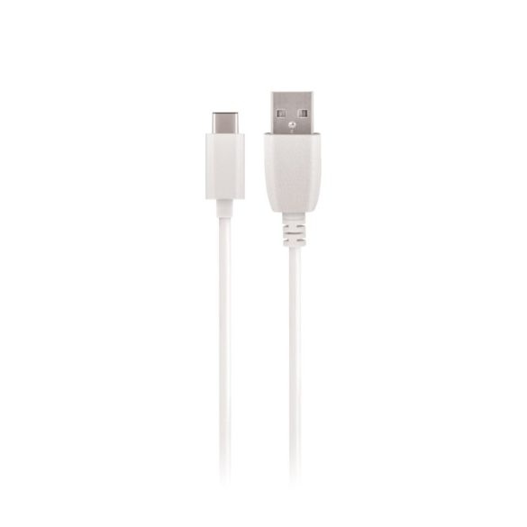 Maxlife MXTC-01 hálózati töltő adapter, 1 USB-A, gyorstöltő, 2.1A + USB-C kábel, fehér