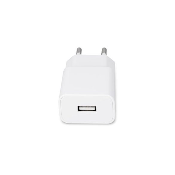 Maxlife MXTC-01 hálózati töltő adapter, gyorstöltő, 1A + iPhone lightning kábel, fehér