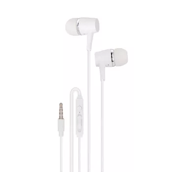   Maxlife MXEP-02 vezetékes fülhallgató, headset, 3.5mm jack, fehér