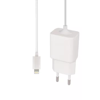   MaxLife MXTC-03 iPhone lightning hálózati töltő és kábel, 1A, 1m, fehér