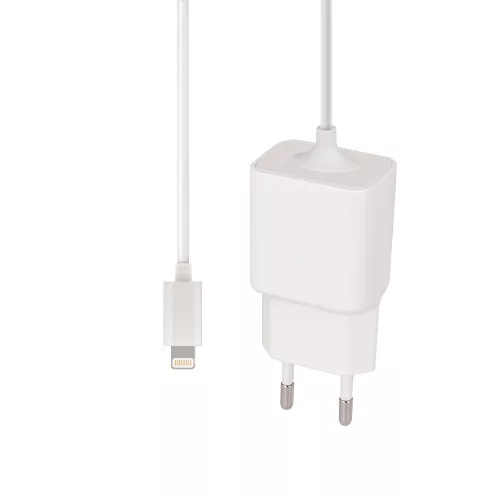 MaxLife MXTC-03 iPhone lightning hálózati töltő és kábel, 1A, 1m, fehér