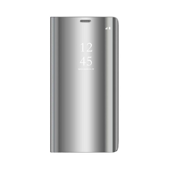 Clear View Case cover Huawei P30 Pro oldalra nyíló tok, ezüst