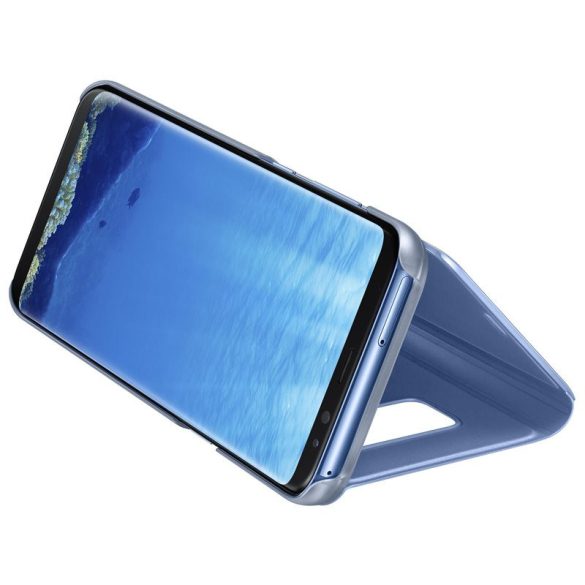 Clear View Case cover Huawei P Smart Pro/Huawei Y9S oldalra nyíló tok, kék