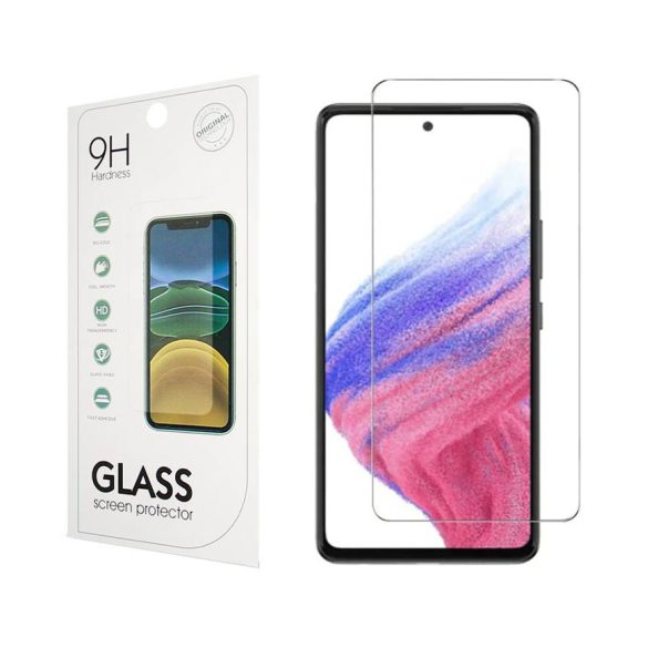 Samsung Galaxy S23 FE kijelzővédő edzett üvegfólia (tempered glass) 9H keménységű (nem teljes kijelzős 2D sík üvegfólia), átlátszó