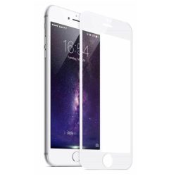   iPhone 7 Plus/8 Plus 5D Full Glue teljes kijelzős edzett üvegfólia, 9H keménységű, fehér