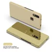 Clear View Case cover Huawei P40 Lite E/Y7P oldalra nyíló tok, arany