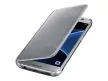 Clear View Case cover Huawei P40 Lite E/Y7P oldalra nyíló tok, ezüst