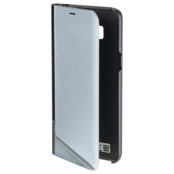Clear View Case cover Xiaomi Mi Note 10 Lite oldalra nyíló tok, ezüst