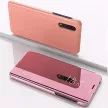 Clear View Case cover Huawei P Smart (2020) oldalra nyíló tok, rózsaszín