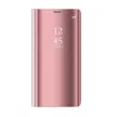 Clear View Case cover Samsung Galaxy A02s oldalra nyíló tok, rózsaszín