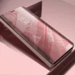 Clear View Case cover Samsung Galaxy A02s oldalra nyíló tok, rózsaszín