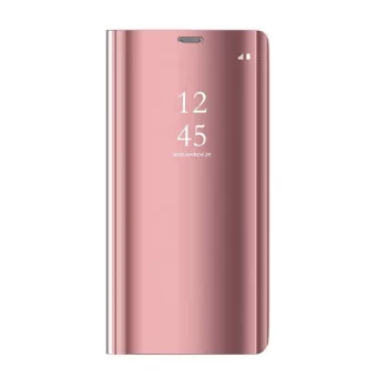   Clear View Case cover Samsung Galaxy A14 4G/A14 5G oldalra nyíló tok, rózsaszín