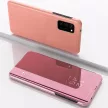 Clear View Case cover Samsung Galaxy A14 4G/A14 5G oldalra nyíló tok, rózsaszín