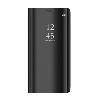   Clear View Case cover Samsung Galaxy A34 5G oldalra nyíló tok, fekete