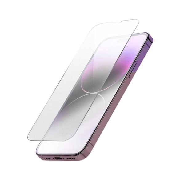 iPhone 7/8/SE (2020/2022) kijelzővédő edzett üvegfólia (tempered glass) 9H keménységű (nem teljes kijelzős 2.5D sík üvegfólia), matt