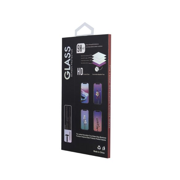 Samsung Galaxy S23 FE 6D Full Glue teljes kijelzős edzett üvegfólia (tempered glass) 9H keménységű, fekete