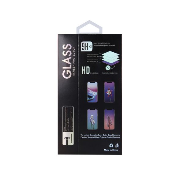 Samsung Galaxy A05s 5G 6D Full Glue teljes kijelzős edzett üvegfólia (tempered glass) 9H keménységű, fekete