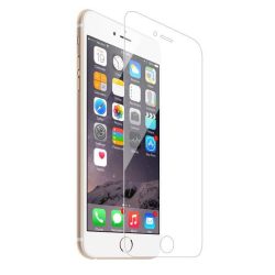   iPhone 6 Plus/6S Plus kijelzővédő edzett üvegfólia (tempered glass), 9H keménységű (nem teljes kijelzős 2D sík üvegfólia), átlátszó