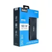 REBEL Univerzális Laptop hálózati töltő, 90W, 18-20V, automatic, fekete