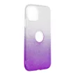 Glitter 3in1 Case Huawei P Smart (2020) hátlap, tok, ezüst-lila