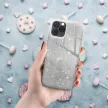 Glitter 3in1 Case Huawei P Smart (2020) hátlap, tok, ezüst