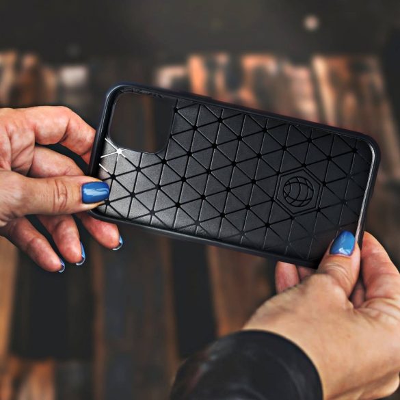 Carbon Case Flexible Xiaomi Mi 10T 5G/Mi 10T Pro 5G hátlap, tok, fekete