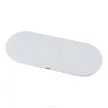KT-IW 3in1 LED-es Qi Wireless Charger, AirPods, Apple Watch és mobiltelefon vezeték nélküli töltő, 15W, fehér