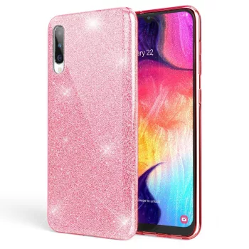   Glitter 3in1 Case Samsung Galaxy A32 5G hátlap, tok, rózsaszín