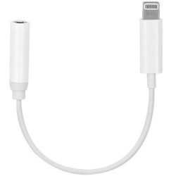 Lightning - 3,5mm mini jack átalakító adapter, fekete