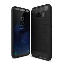   Carbon Case Flexible Samsung Galaxy S8 Plus hátlap, tok, fekete