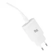 Blue Star Type C - Lightning kábellel, hálózati töltő adapter szett, gyorstöltés, 18W, fehér