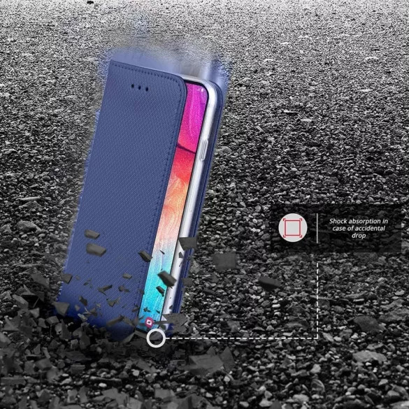 Smart Magnet Samsung Galaxy A32 oldalra nyíló tok, sötétkék
