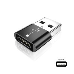 USB-C - USB-A átalakító adapter, fekete