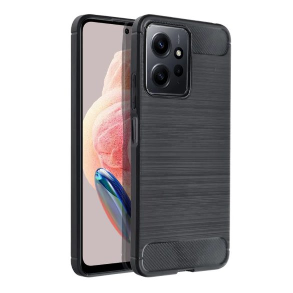 Carbon Case Flexible  Xiaomi Redmi Note 12 4G hátlap, tok, fekete