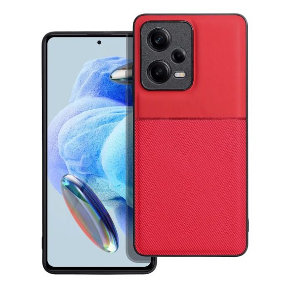 Elegance Case Xiaomi Redmi Note 12 Pro 5G hátlap, tok, piros