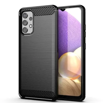   Carbon Case iPhone Samsung Galaxy A32 4G hátlap, tok, fekete