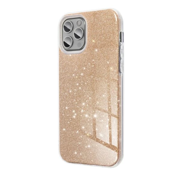 Glitter 3in1 Case Xiaomi Redmi Note 12 5G hátlap, tok, arany