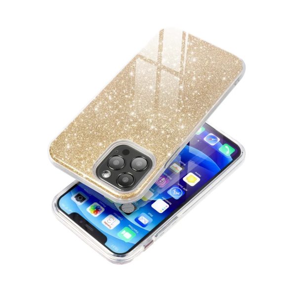 Glitter 3in1 Case Xiaomi Redmi Note 12 5G hátlap, tok, arany