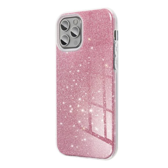 Glitter 3in1 Case Xiaomi Redmi Note 12 Pro 5G hátlap, tok, rózsaszín